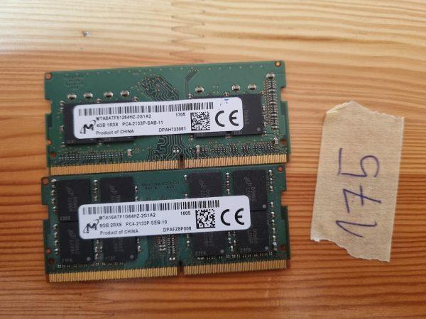 MICRON PC4- 2133P- SAB- 11 4GB & Micron MTA16ATF1G64HZ-2G1A2 8GB RAM 2RX8 PC4-2133P-SEB-10 Laptop Memory