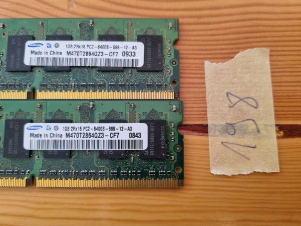 Samsung 1gb 2rx16 Pc2-6400s-666-12-a3 Laptop RAM Memory