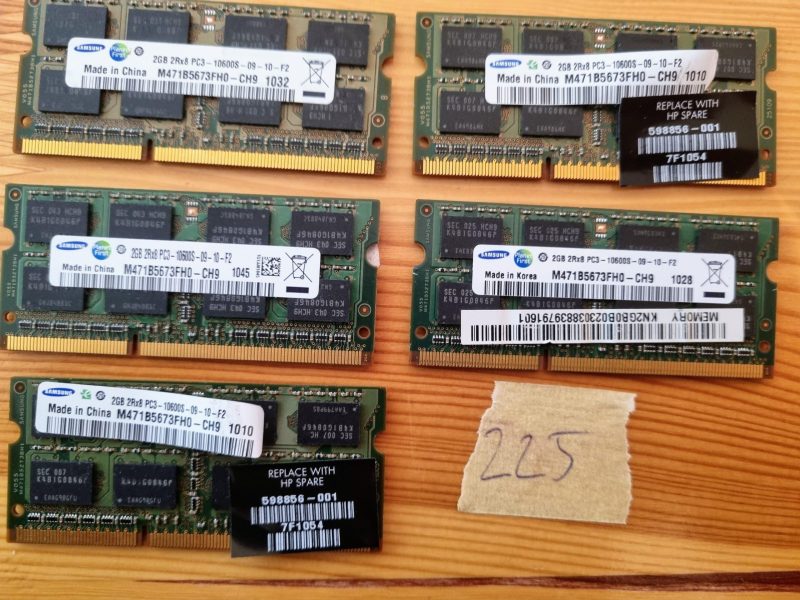 Samsung Job Lot 5x4GB DDR3 PC3-12800S 1600MHz SODIMM Laptop RAM Memory 204pin
