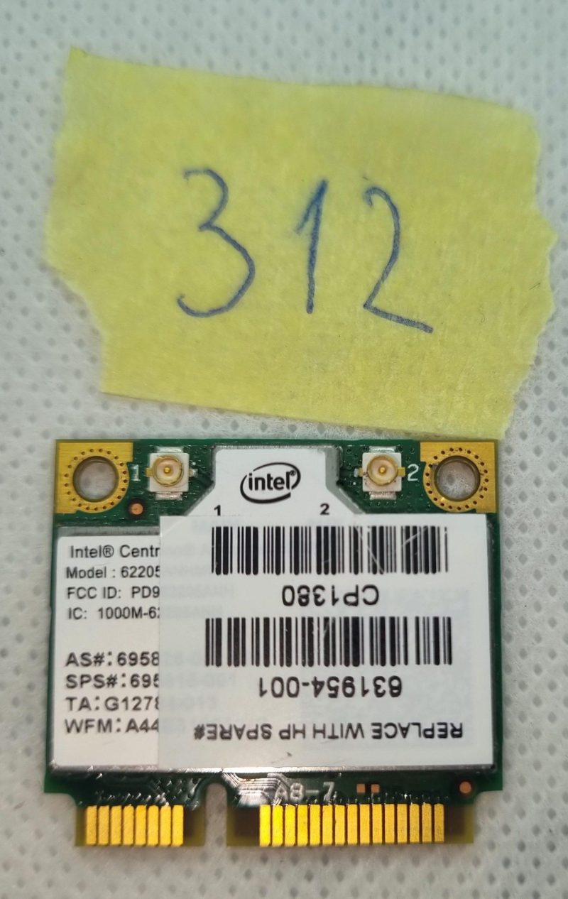 Intel Centrino Advanced-N 6205 WLAN WIFI Mini PCIe Adapter Model: 62205ANHMW