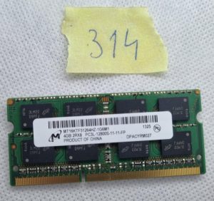 MT16KTF51264HZ-1G6M1 GENUINE OEM MICRON 4GB PC3-12800 LAPTOP MEMORY(CA69)