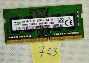 HMA851S6DJR6N-XN HYNIX MEMORY LAPTOP MEMORY - 4GB 1RX16 PC4-3200AA-SC0-11