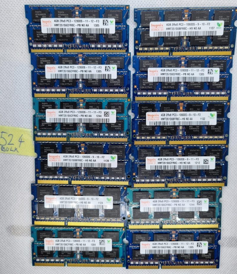 HYNIX 4GB HMT351S6CFR8C-PB N0 AA PC3-12800S DDR3-1600 Laptop Ram Memory