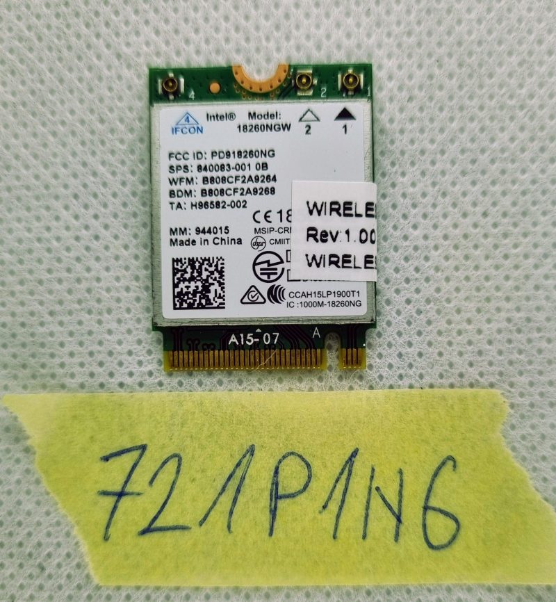 Intel 18260NGW Tri-band wireless AC 18260 M.2 NGFF Wifi Bluetooth 4.1 867M Card1