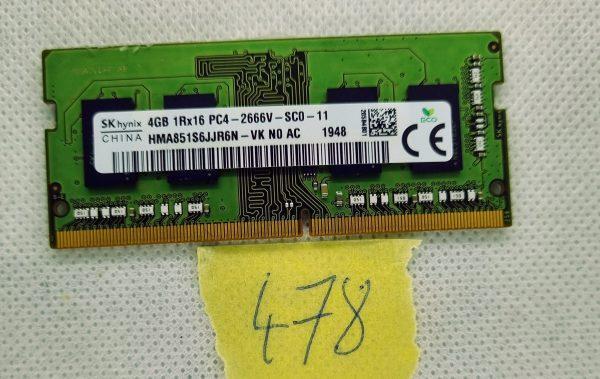 Memory RAM SKhynix 4GB 1Rx16 PC4-2666V DDR4 HMA851S6CJR6N
