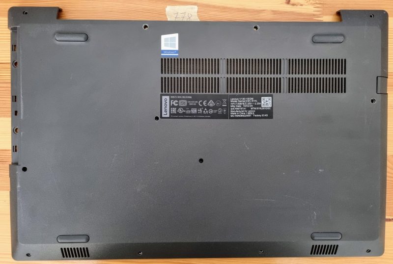 Used Bottom Lower Case Base Cover 5CB0R28075 for Lenovo Ideapad V130-15IGM2