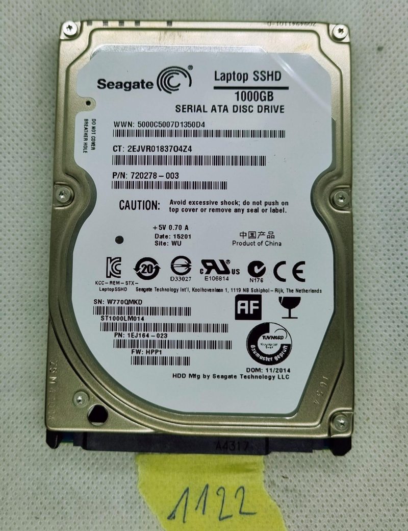 1TB 2.5 Seagate SSHD ST1000LM014 Slim Laptop SATA Solid State Hard Drive PS4 PC