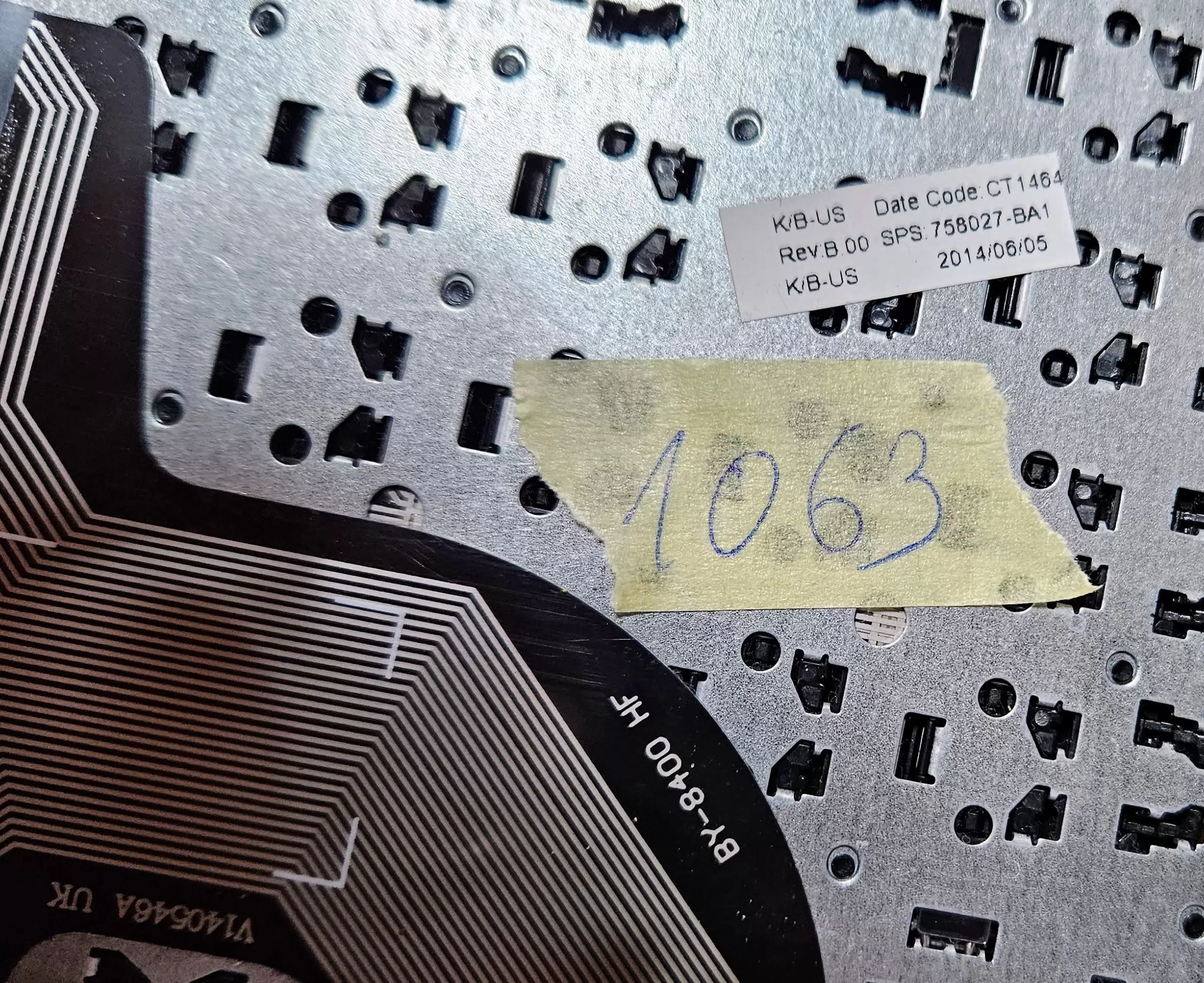 758027-001 keyboard