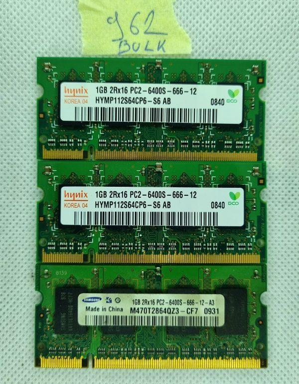 BULK HYNIX 1GB 2RX16 PC2-6400S-666-12 HYMP112S64CP6-S6 Memory