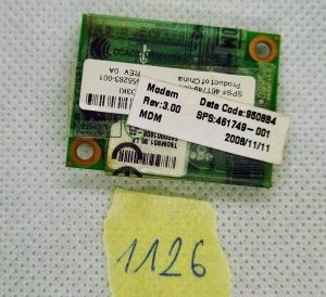 HP 461749-001 Compaq Notebook Agere Modem D40 Card Adapter Nic Board