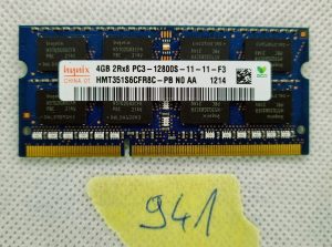 HYNIX 1X4GB 4GB HMT351S6CFR8C DDR3 4GB 2Rx8 PC3 10600S Laptop Ram Memory