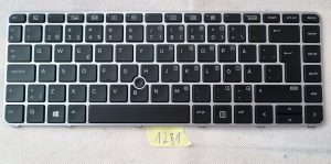 UK Keyboard with Frame, NO Backlit compatible with HP pn 836308-031 836307-031