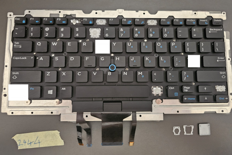 Single keyboard keys for DELL Latitude 7280 7380 7290 7389 7390 US Keyboard 00NPN8 0NPN8 (BACKLIT)