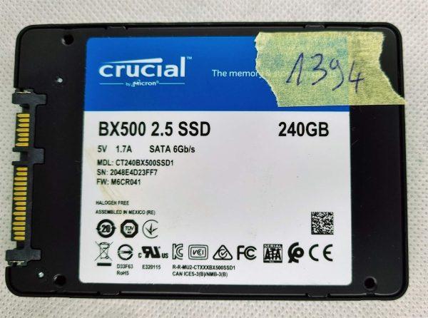 Crucial 240GB SATA SSD 2.5 Solid State Drive 6Gbs CT240BX500SSD1