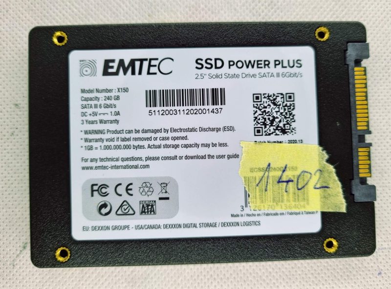 Emtec X150 Power Plus 2.5 240GB Serial ATA III