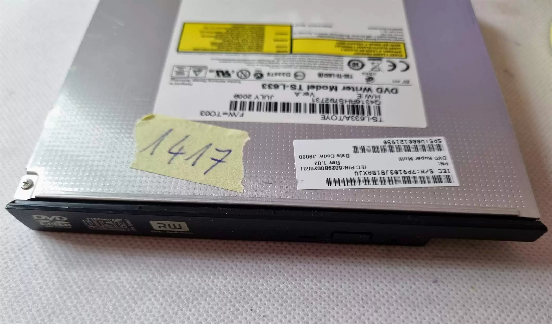 HP TS-L633 Laptop CD-RW DVD+RW Drive SATA Disk Drive1