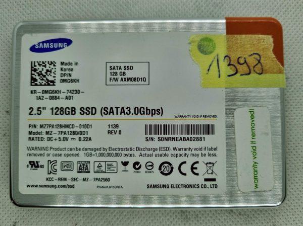 SAMSUNG 128GB MZ-7PA1280 SSD 2.5 SATA 3GBs 120GB 0MG6KH SOLID STATE DRIVE