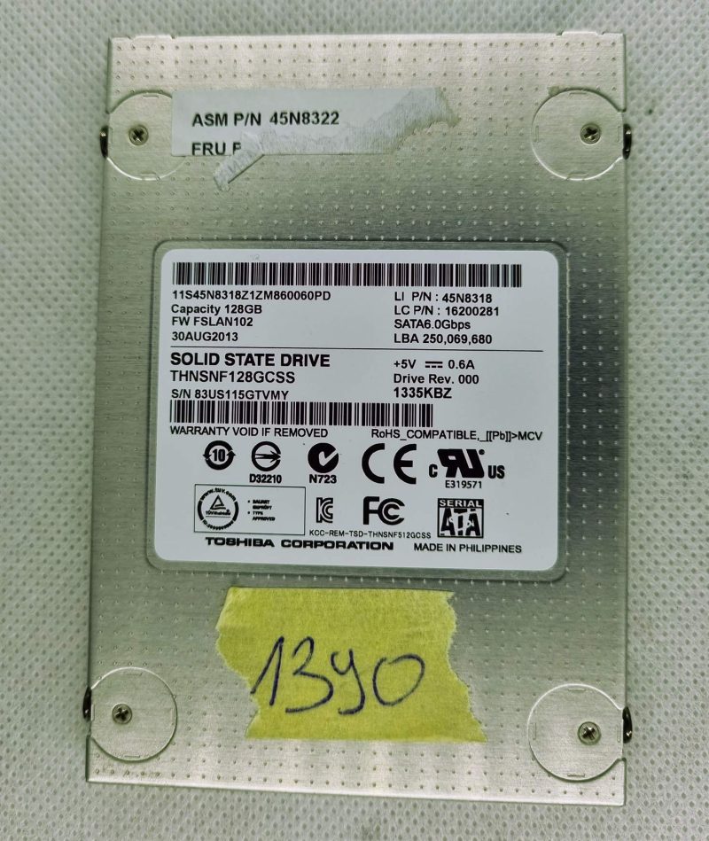 Toshiba Solid State Drive THNSNF128GCSS 128GB 2.5