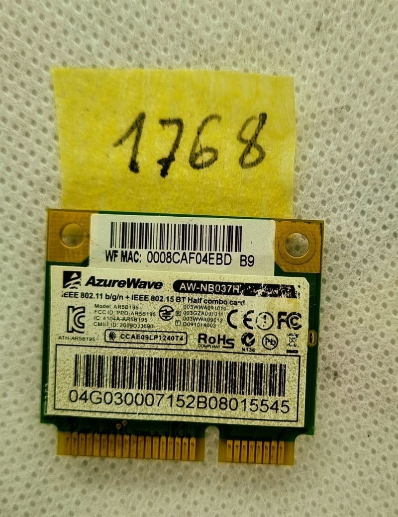 ASUS G74SX Wi-Fi Map Card AW-NB037H - Reliable Wireless Connectivity Upgrade