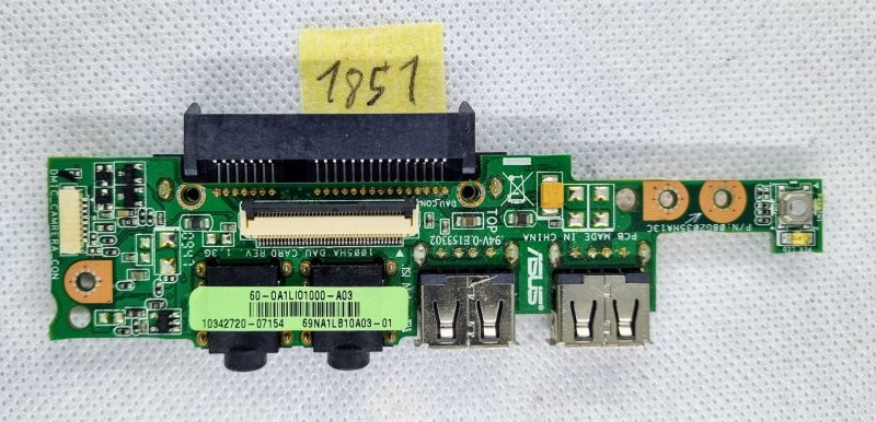 Asus Eee PC 1005PR Audio USB Board 60-0A1LI01000-A03 - Image 2