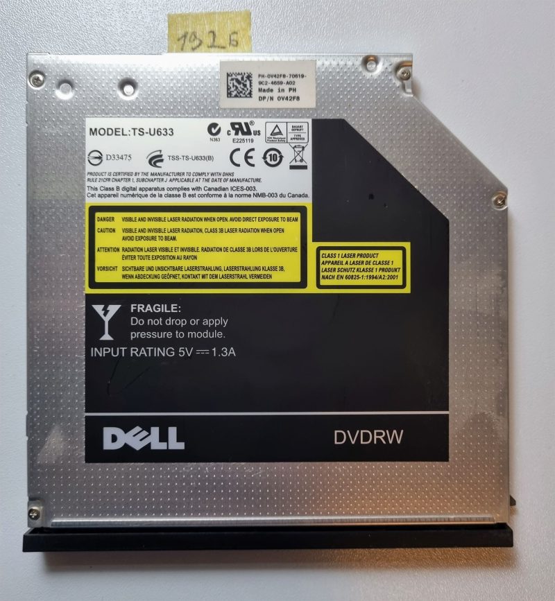 Dell Latitude E6410 8X DVD±RW Burner Drive TS-U633 TS-U633F DPN 0V42F8 - Genuine & Reliable