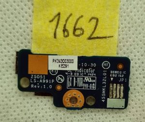 For HP 15-G 15-R 15-R221TX Power Button Switch on off Board W Cable LS-A991P