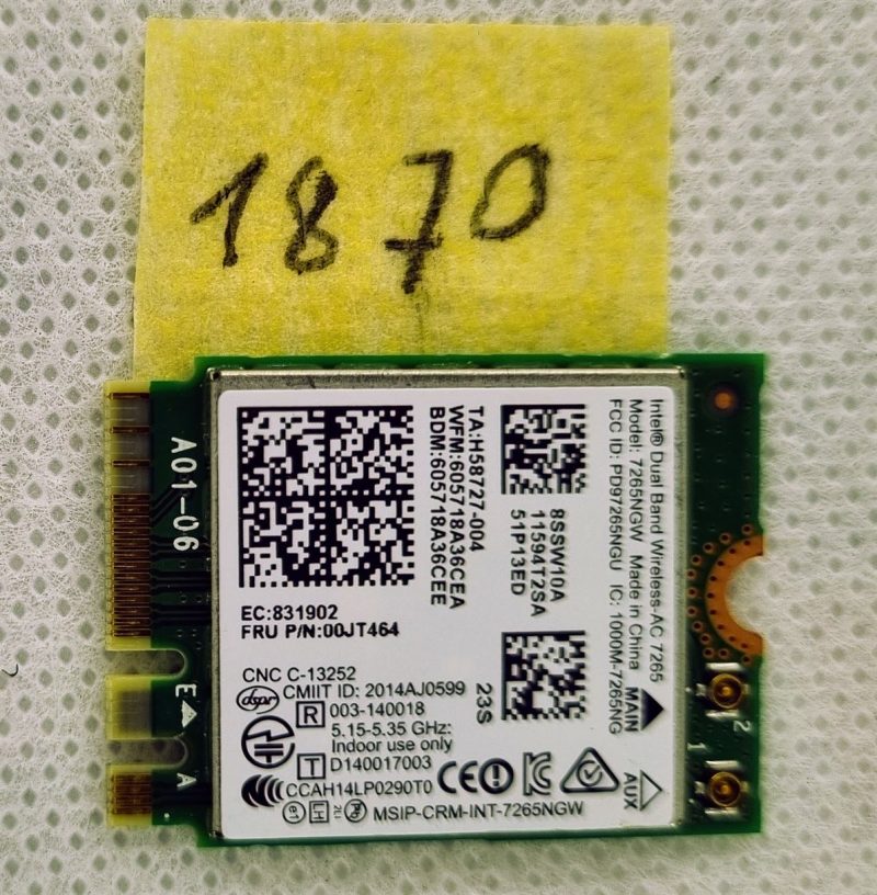 Lenovo 3.Gen WLAN WiFi Card 00JT464 - Genuine Replacement! - Image 2