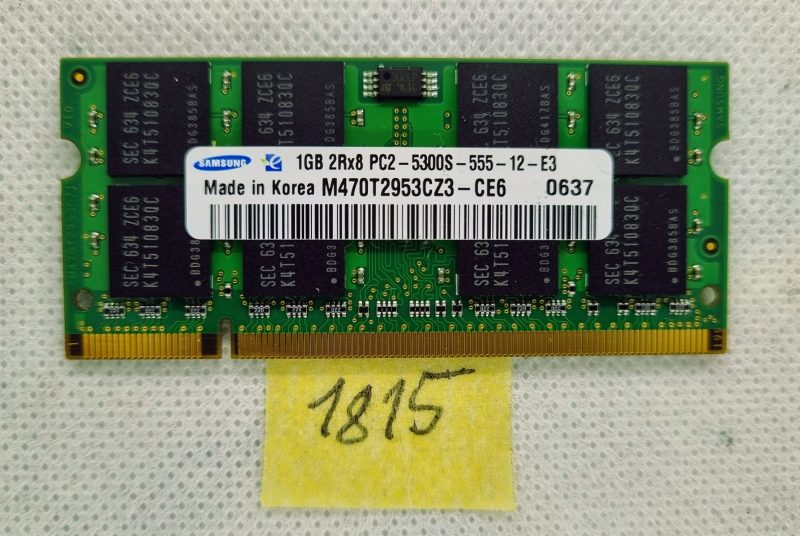 Samsung M470T2953CZ3 1GB PC2 Memory RAM Module - Boost Your Laptop's Performance