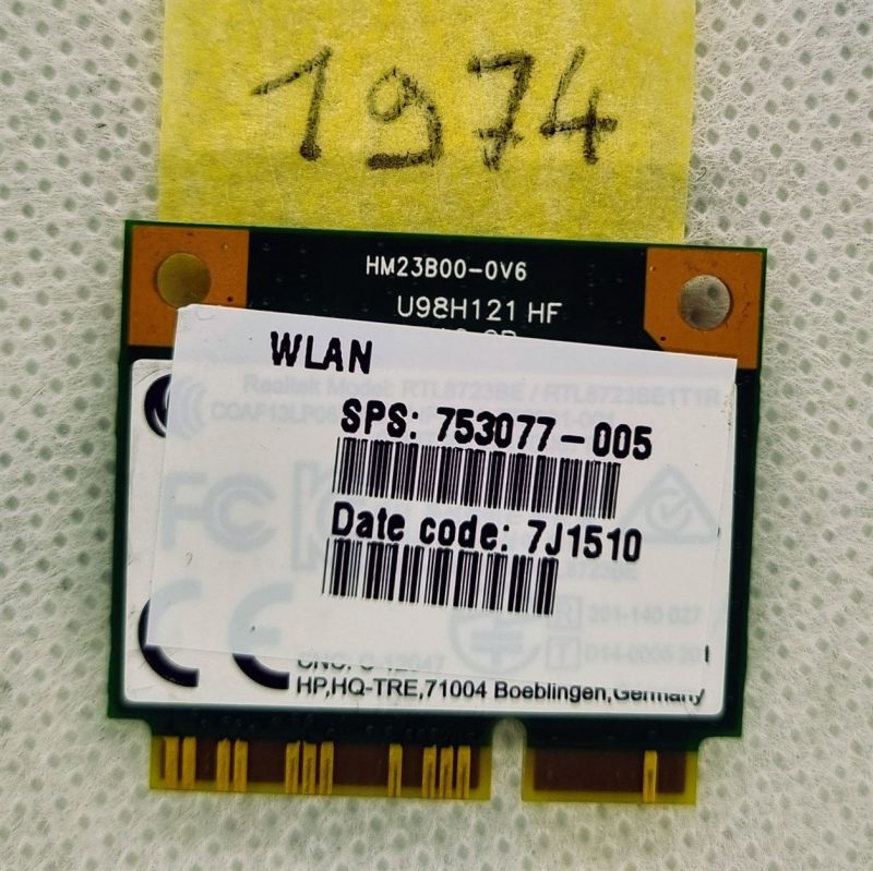 Wireless Board WiFi Module Card for HP 15-r213nl Realtek RTL8723BE 753077-005 - Reliable Wireless Connectivity