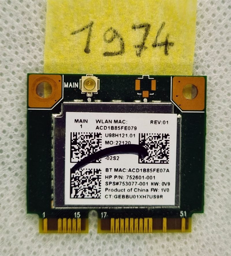 Wireless Board WiFi Module Card for HP 15-r213nl Realtek RTL8723BE 753077-005 - Reliable Wireless Connectivity - Image 2