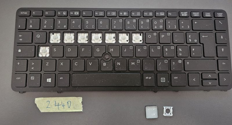 Laptop Keyboard Key for HP EliteBook 840 G1 G2, 850 G1 G2, ZBook 14 G1/G2, 15u G2 | 6037BOO85805 | UK Layout | Individual Key