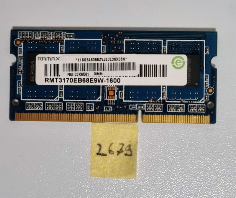 Genuine Ramaxel Laptop Memory 4GB DDR3 PC3-12800S  RMT3170EB68E9W-1600  Fast Shipping - Image 2