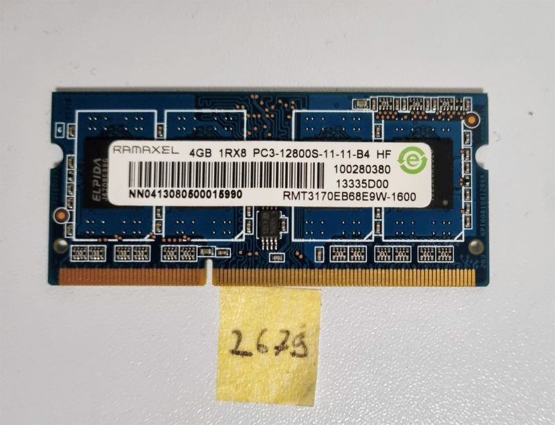 Genuine Ramaxel Laptop Memory 4GB DDR3 PC3-12800S  RMT3170EB68E9W-1600  Fast Shipping