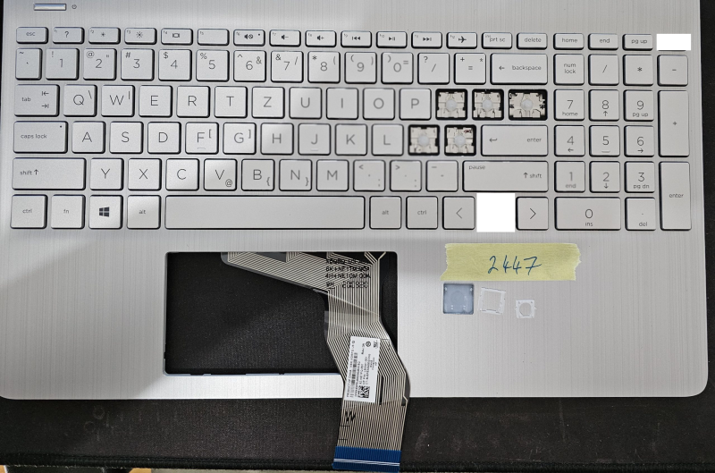 Individual Laptop Keyboard Key for HP 15-EF, 15S-EQ, 15-DY Series – US Layout- Part L63578-001
