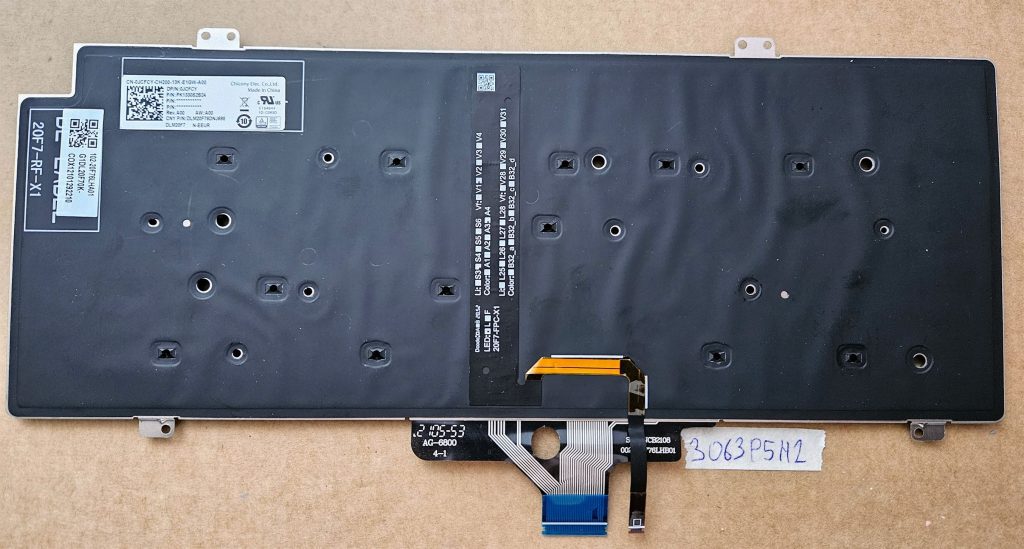 Genuine DELL Latitude 5420 7420 NORDIC Backlit Keyboard 0JCFCY JCFCY ...