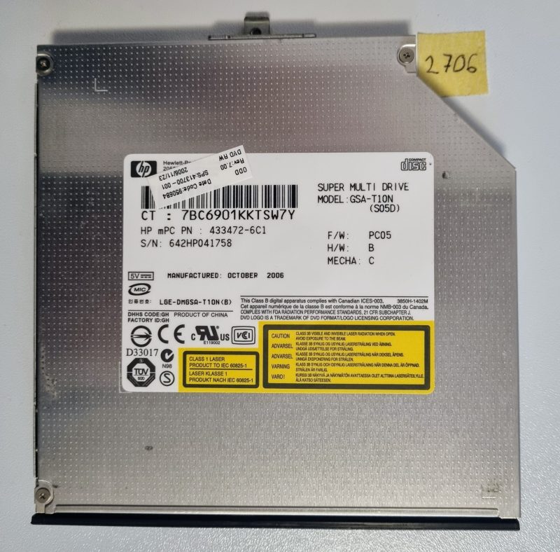 Genuine HP CDRW DVDRW Optical Drive 416184-8C0 443904-001 413700-001 TS-L632 AD-7560A