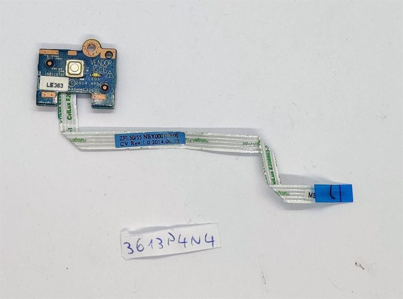 Genuine HP Probook 450 G2 Power Button Board LS-B181P with Flex Cable - Laptop Parts