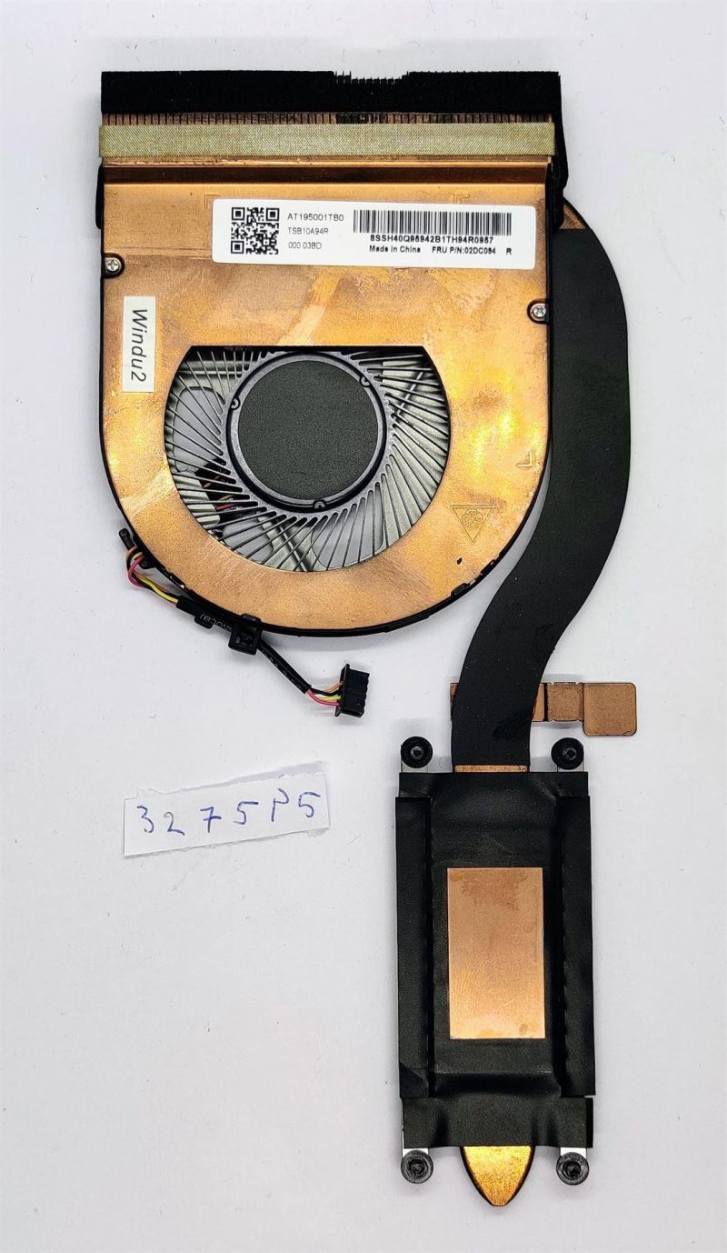 AT169001TB0 CPU Heatsink Fan for Lenovo ThinkPad T480 T470 Laptop - 01YR202 - Image 2