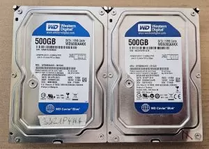 BULK 2 x Western Digital WD Blue WD5000AAKX 500GB SATA III 3.5" Desktop Hard Drive
