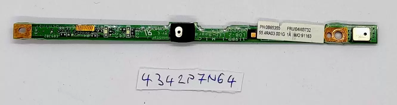 Genuine Lenovo ThinkPad X230 Mic Microphone LED Board P/N 0B65355 FRU 04W3732