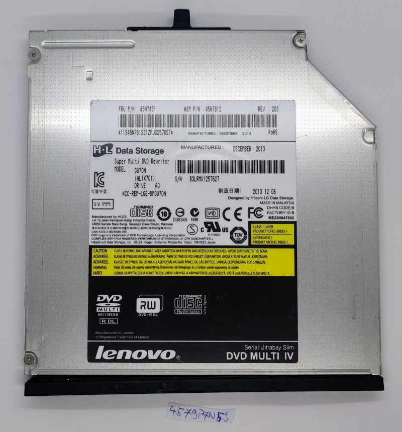 Genuine IBM Lenovo ThinkPad T430S T420S DVD Rewriter FRU 45N7451 Laptop Parts