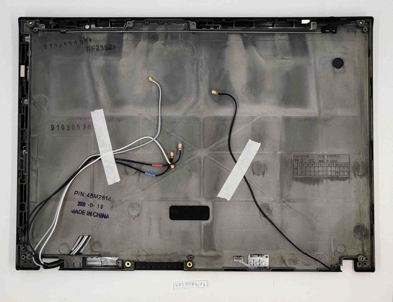 Lenovo ThinkPad T400 R400 LCD Screen Back Rear Cover Top Lid + Antenna Cables 42X4833 - Image 2