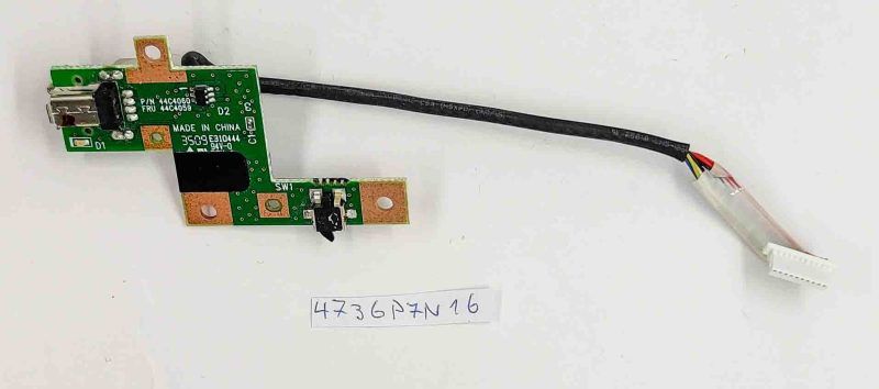 Lenovo ThinkPad T400 USB Port Board 44C4060 with Cable - Image 2