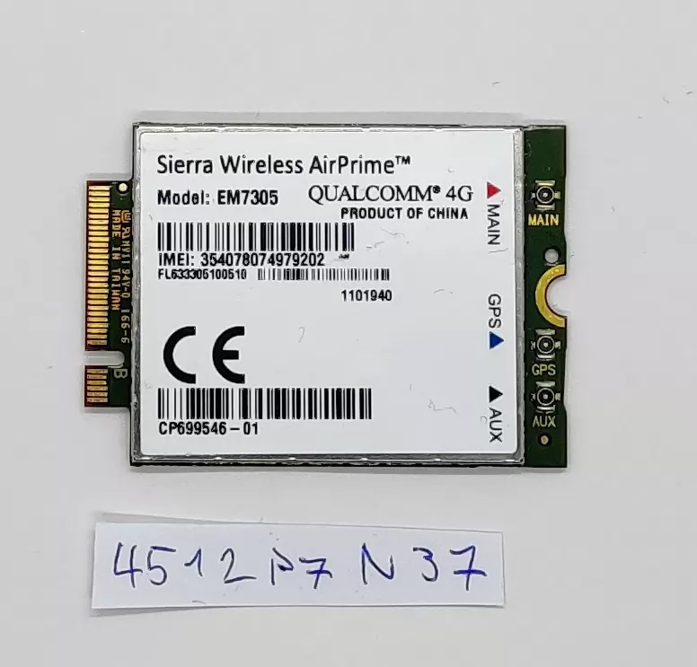 Original Fujitsu LifeBook S936 Sierra Wireless EM7305 Embedded Module M.2 Modem Laptop Parts