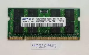 Samsung 1GB DDR2 PC2-5300S 667MHz Memory for Fujitsu Siemens Esprimo V5515 Laptop