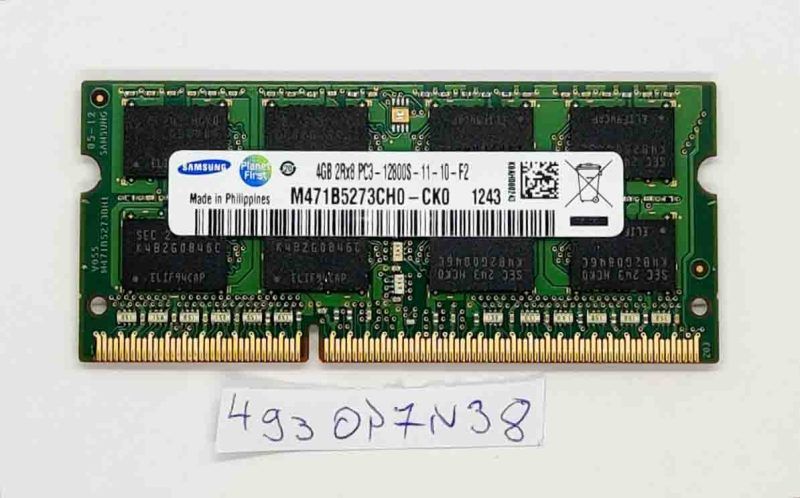 SAMSUNG 4GB DDR3 Laptop RAM for Lenovo Thinkpad x230 - PC3-12800S-11-10-F2