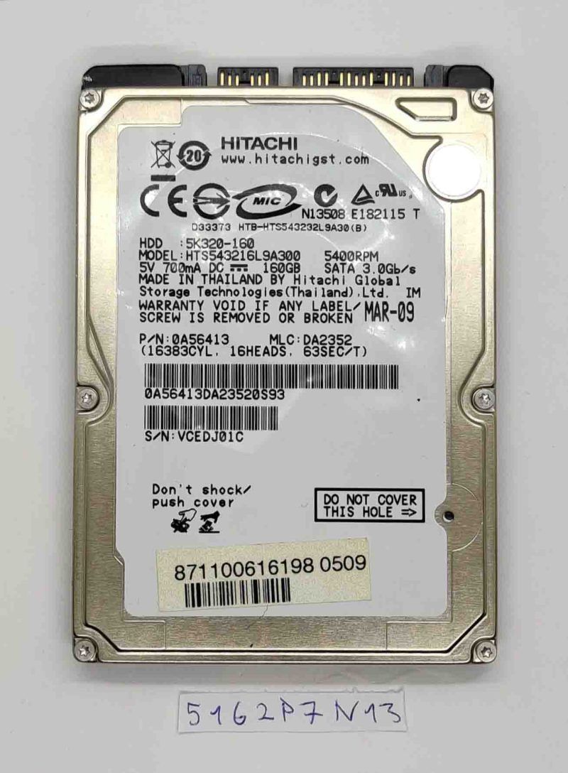 Fujitsu Siemens Esprimo D9500 160GB 5400RPM HDD HTS543216L9A300