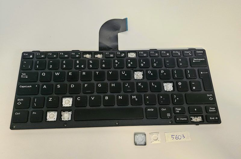 Dell Latitude 5414 Backlit Keyboard Key Replacement QWERTY 03N36K