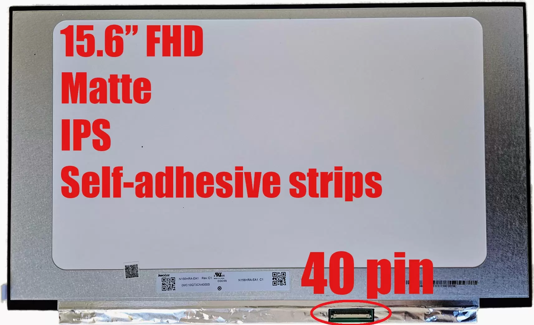 B156HAN13.0/B156HAN08.0 LCD 15.6" FHD 144Hz IPS Matte w/ Adhesive Tape New