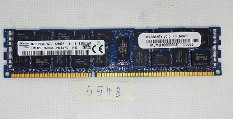 16GB 2Rx4 PC3L 12800R Memory Module HMT42GR7AFR4A-PB for Desktop